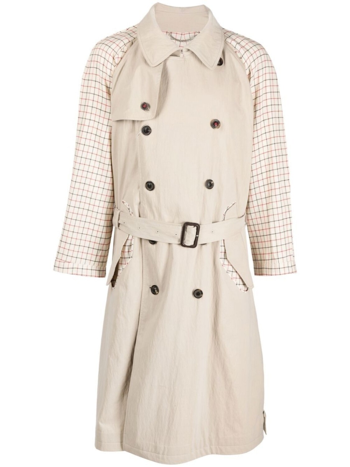 

Maison Margiela тренч Spliced с поясом, нейтральный цвет