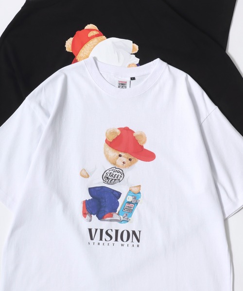 

Футболка с коротким рукавом, увеличенным принтом спереди и сзади, вышитым логотипом VISION STREET WEAR, белый