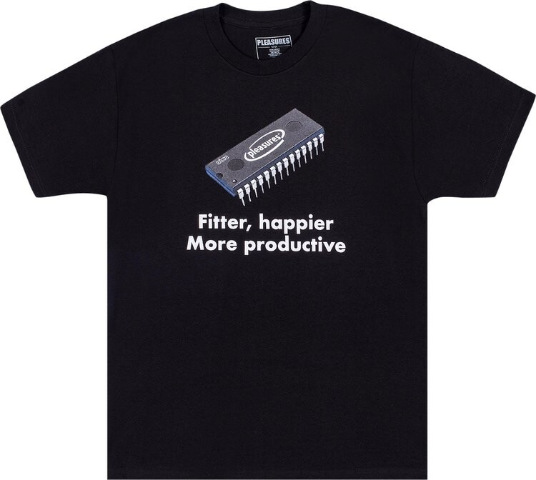 

Футболка Pleasures Happier T-Shirt 'Black', черный