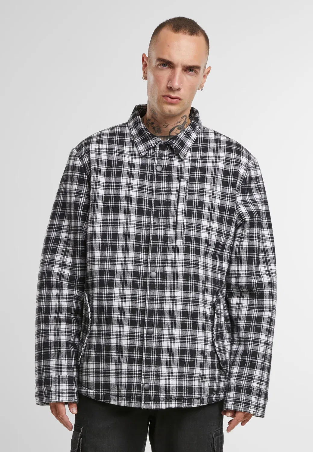 Куртка Brandit Regular fit Between-Season Sherpa белого цвета — фото 3