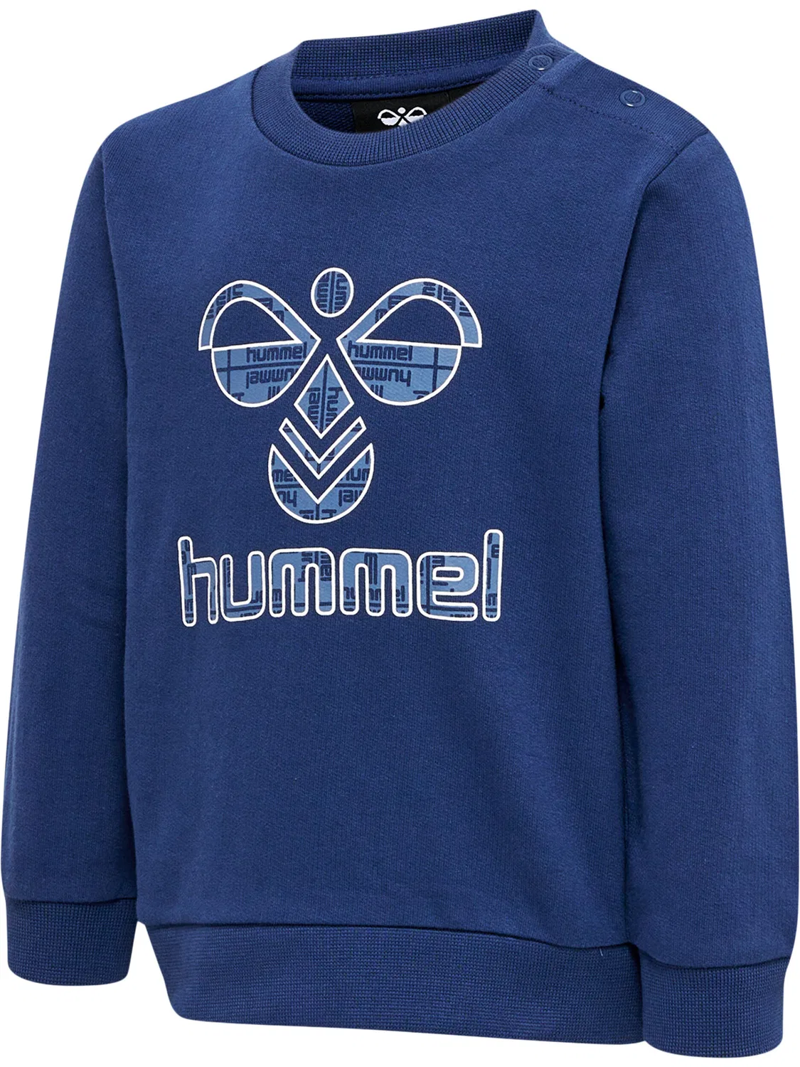 Детский свитшот с длинным рукавом HmlLime Hummel, Blau / Atlantikblau — фото 4