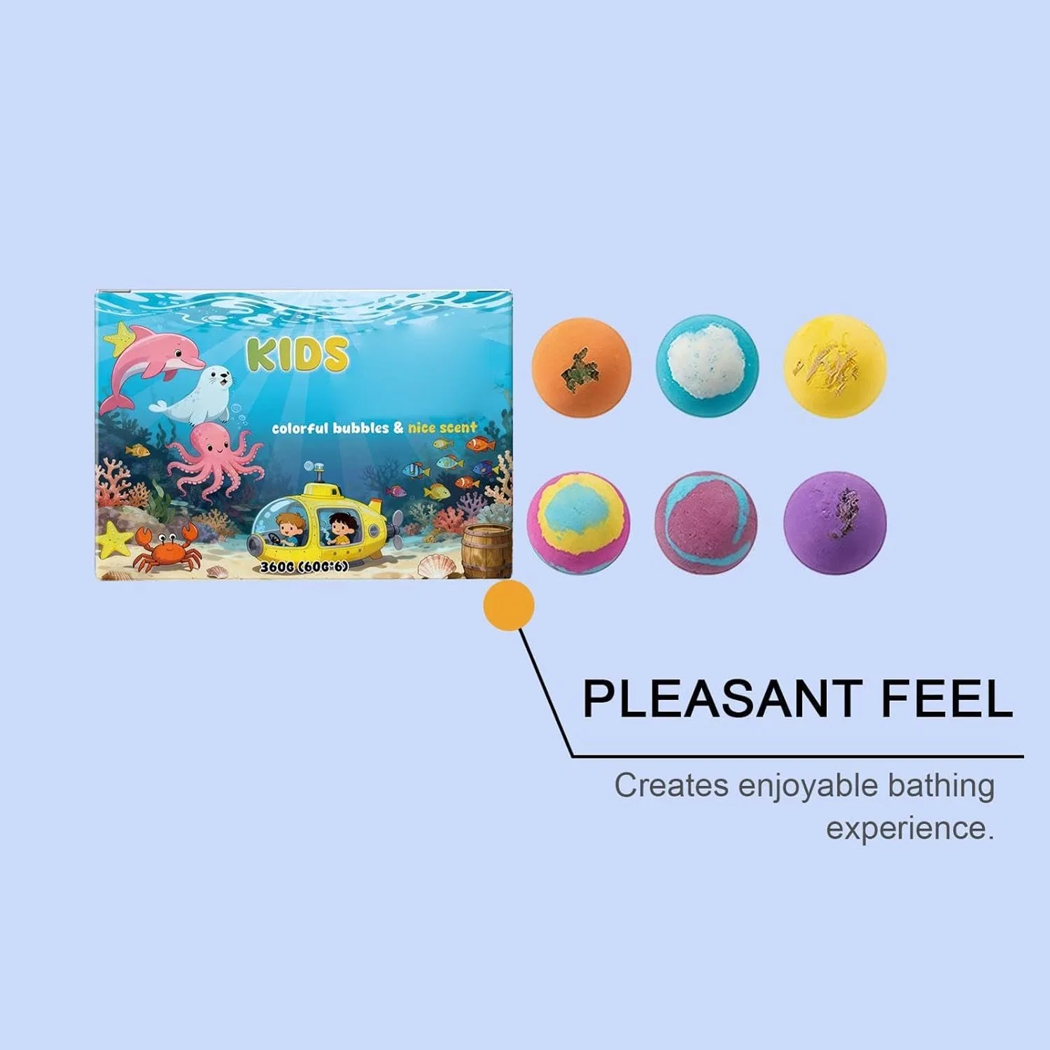 Bubble Bath Ball mit Spielzeug, baabeash, 6 штук, 360 г — фото 4