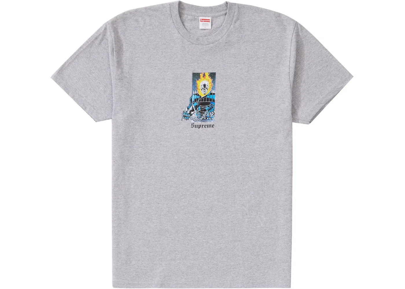 Мужская футболка с принтом Ghost Rider Tee Supreme, Heather Grey