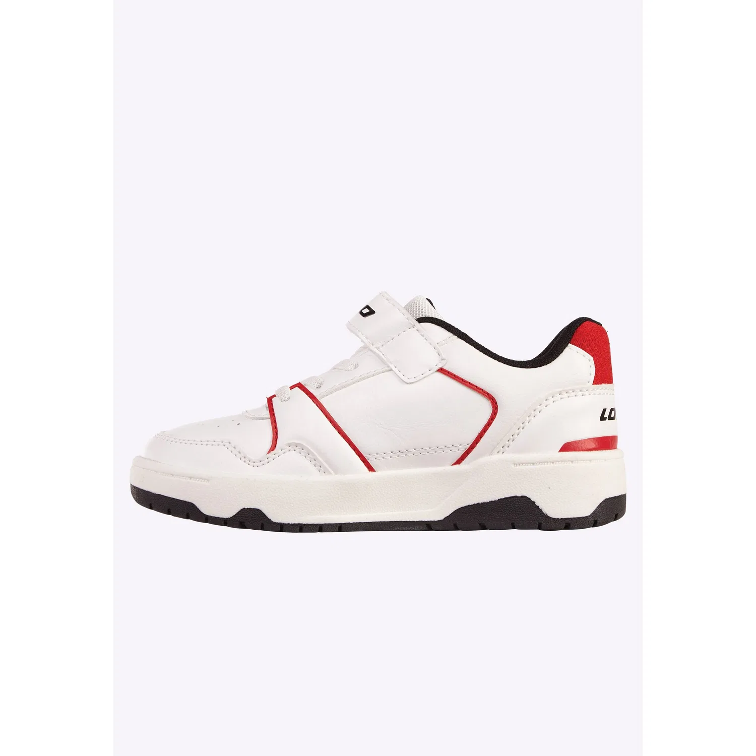 Детские спортивные кроссовки с низким верхом lotto, White/Red — фото 2