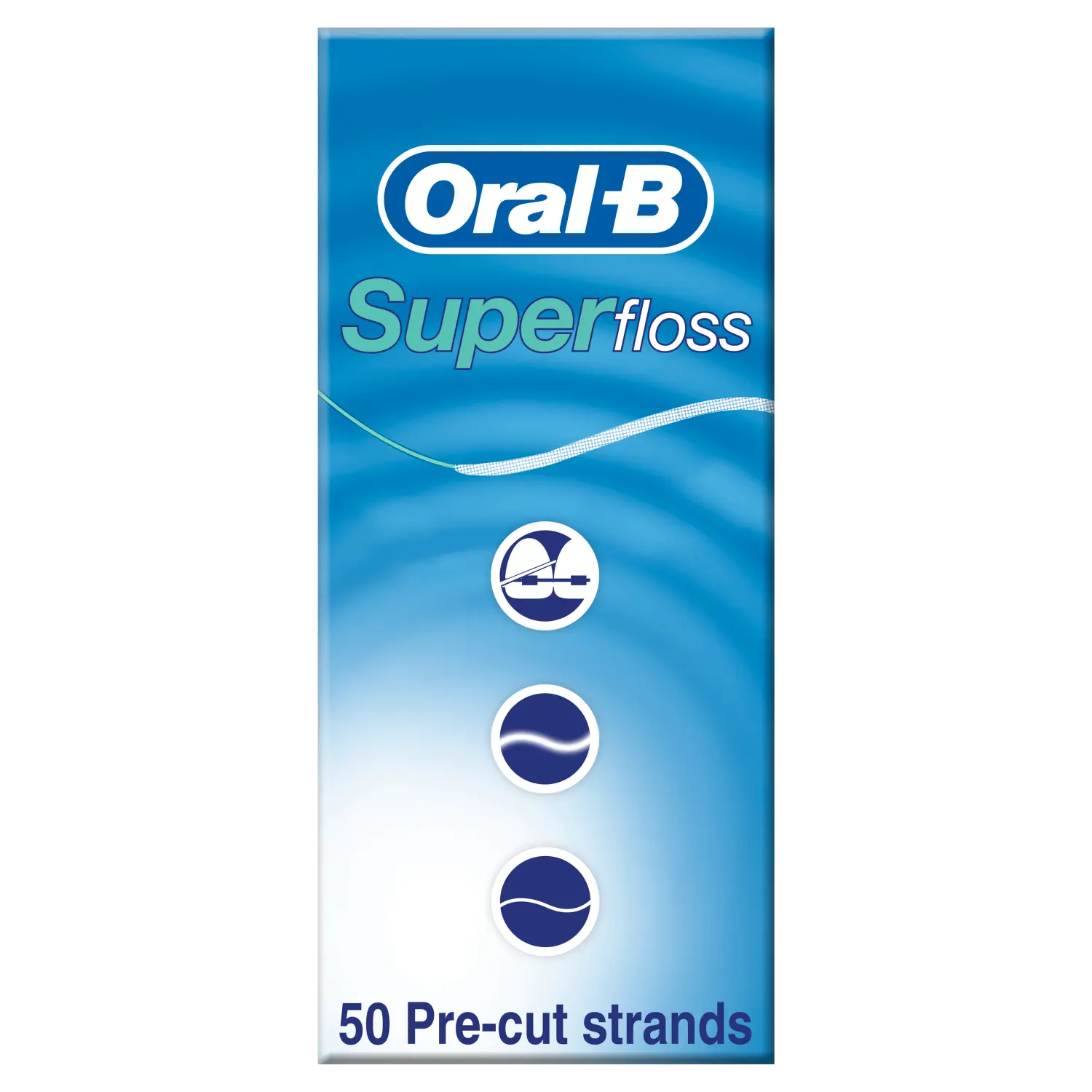 

Oral-B Super Floss зубная нить для чистки межзубных промежутков, 50 шт/уп.