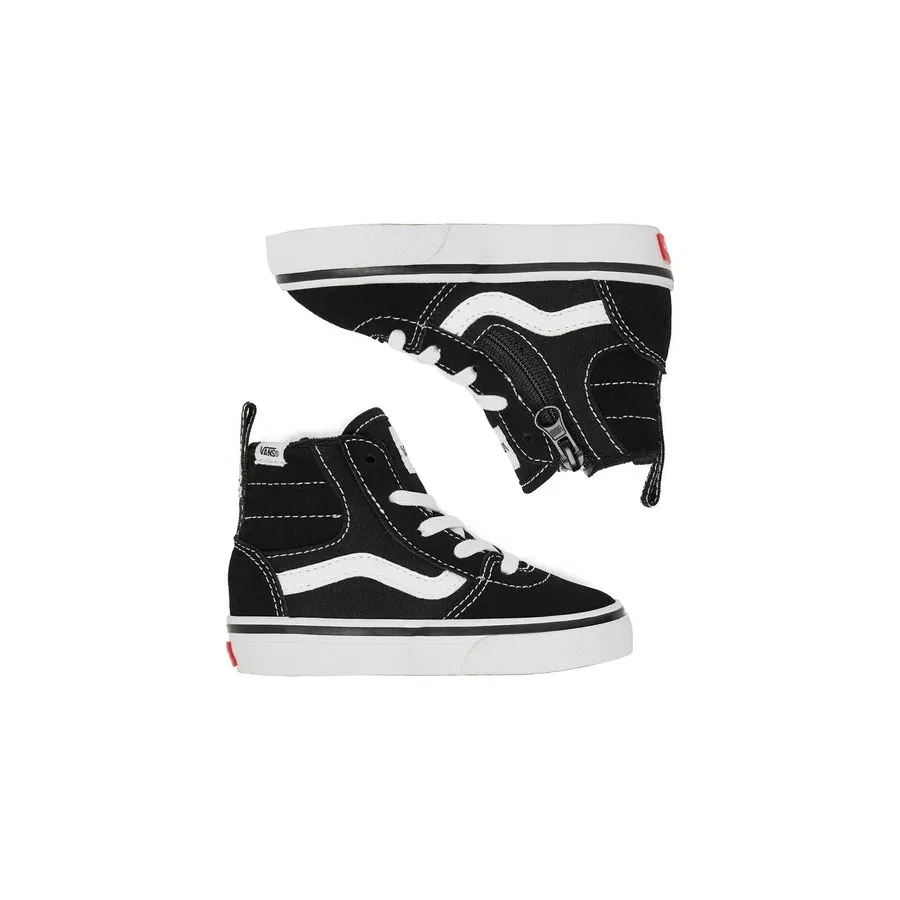 Кеды с боковой молнией Ashwood Hi Decon Side Zip Vans, Черно-белый — фото 4