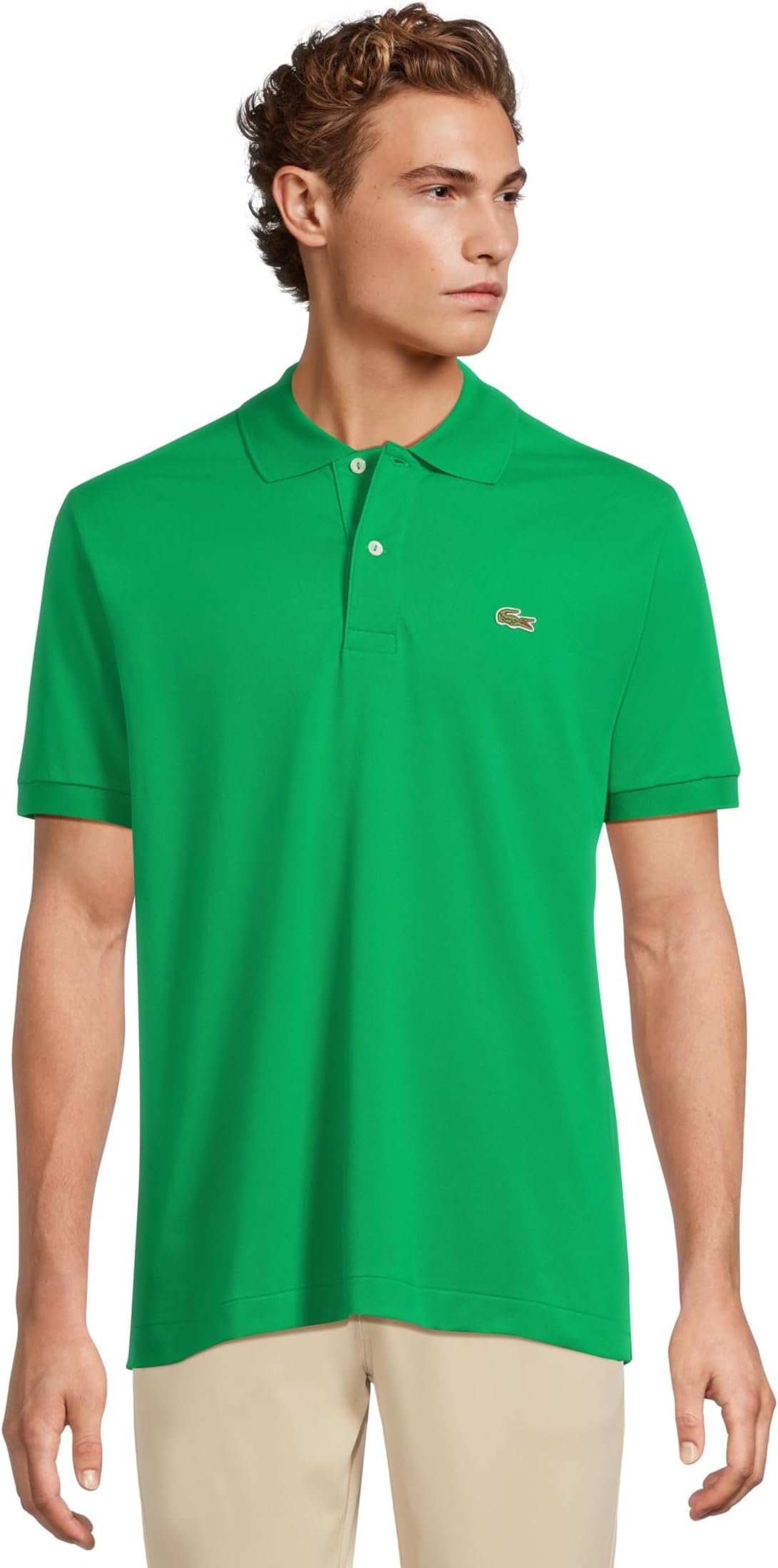 

Футболка Lacoste Classic Fit L.12.12 Light Pique Polo, зеленый