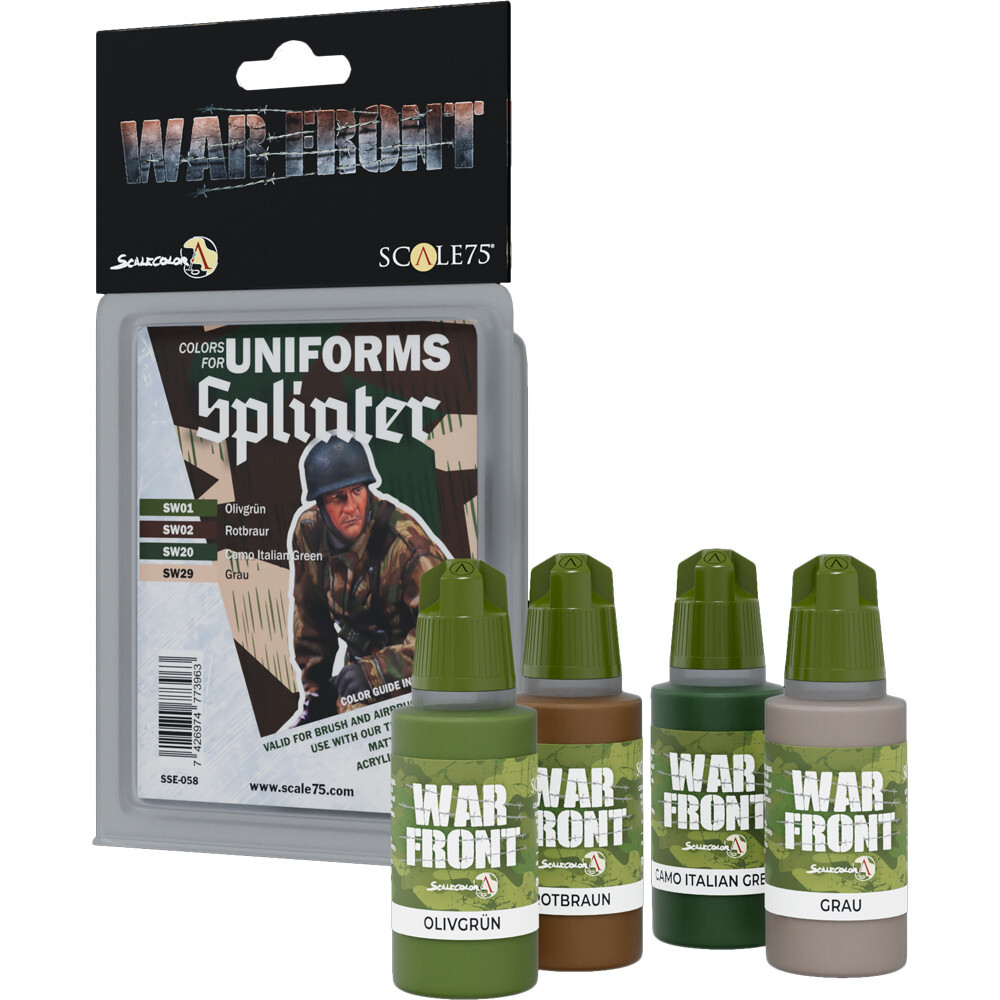 

Аксессуары Scale 75 USA War Front Paint Set: Colors for Uniforms - Splinter