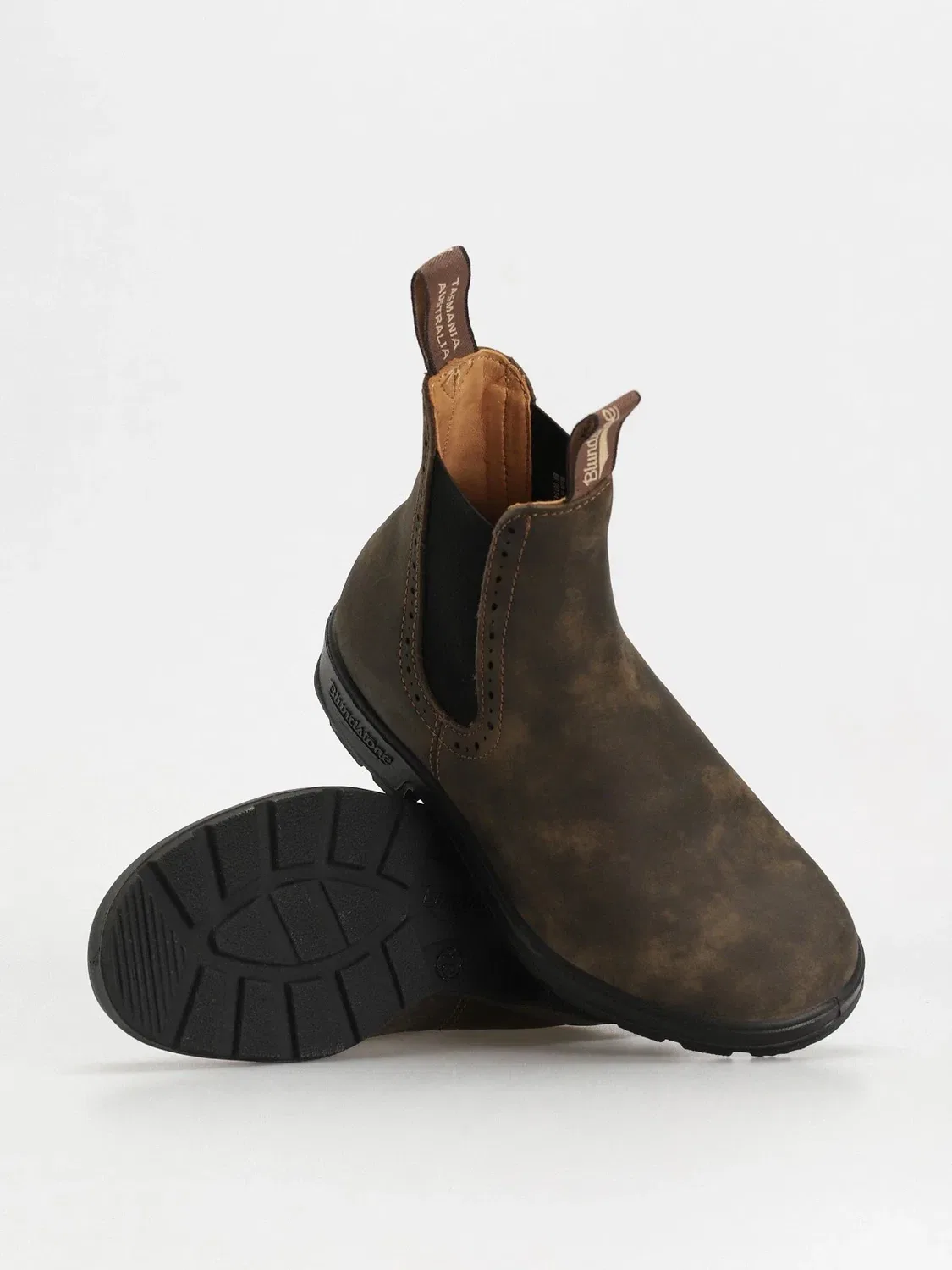 Ботинки Blundstone 1351, коричневая кожа, эластичная вставка, челси HTAT710 — фото 4
