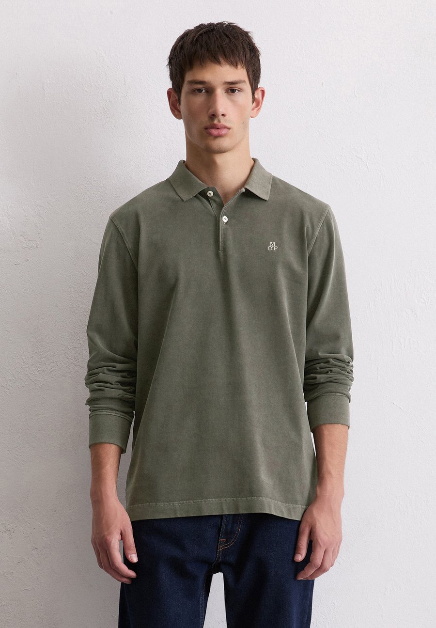 

Топ Marc O'Polo COLLAR DETAILS EMBROIDERY, Copley Brown/Mottled Dark Grey