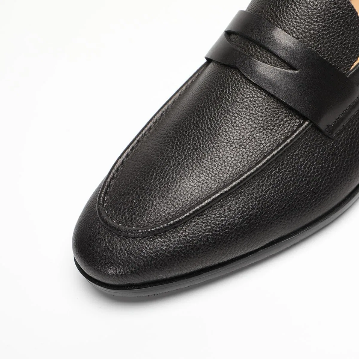 Лоферы, кожаные, Casual, Black FIAVOM — фото 3