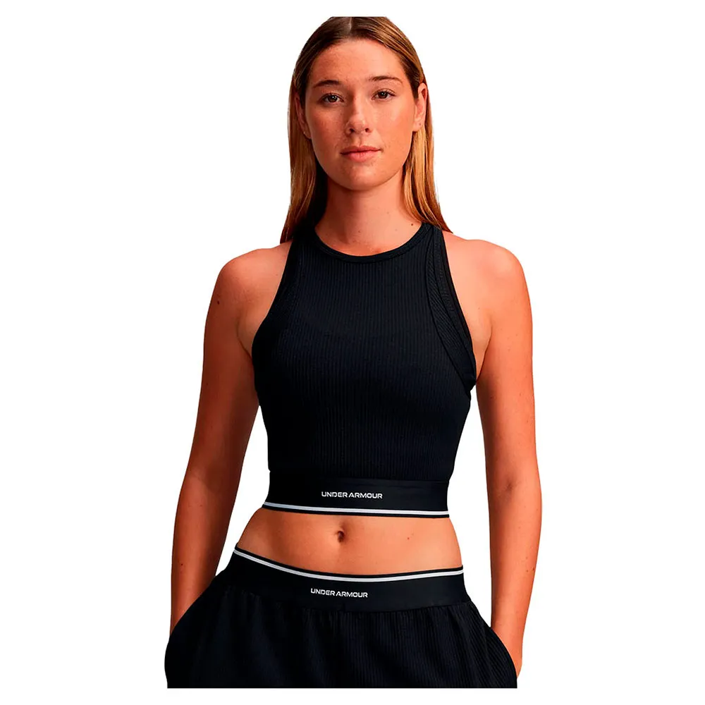 

Футболка без рукавов спортивная Under Armour Meridian Rib Branded, черный