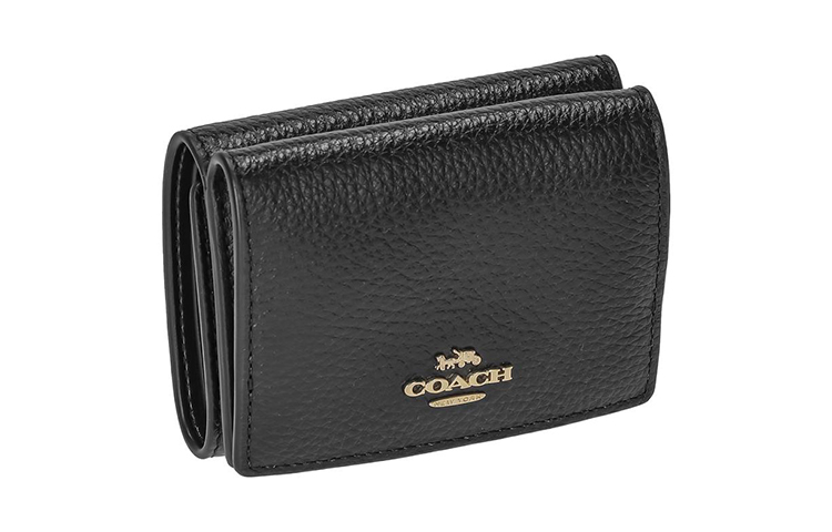 

COACH Кошелек из шагреневой кожи унисекс, черный