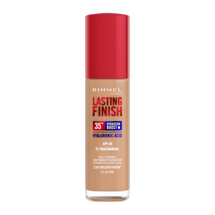 

Тональная основа Lasting Finish 35H Base de Maquillaje Rimmel, 210 Golden Beige