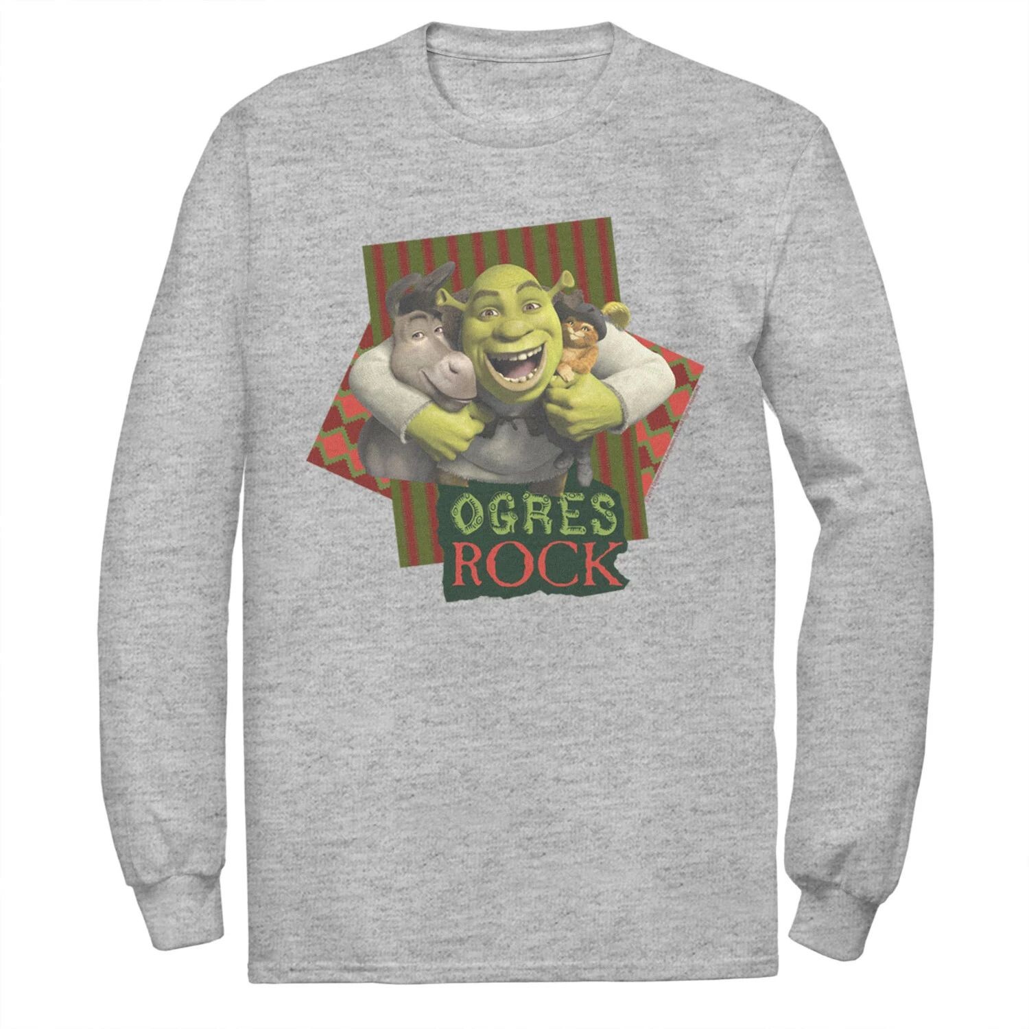 

Мужская футболка Shrek The Third Ogres Rock Best Friends Group Licensed Character