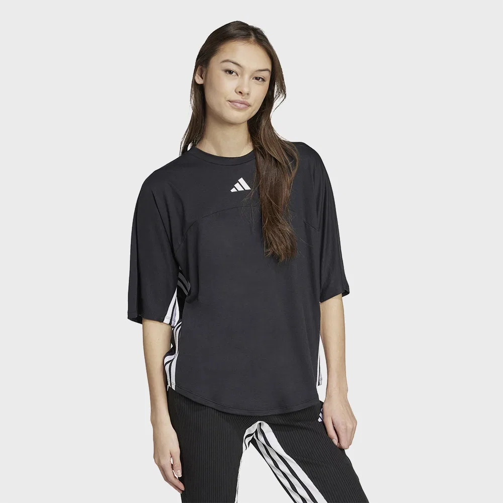 Женская чёрная футболка Express Dance Boyfriend от Adidas