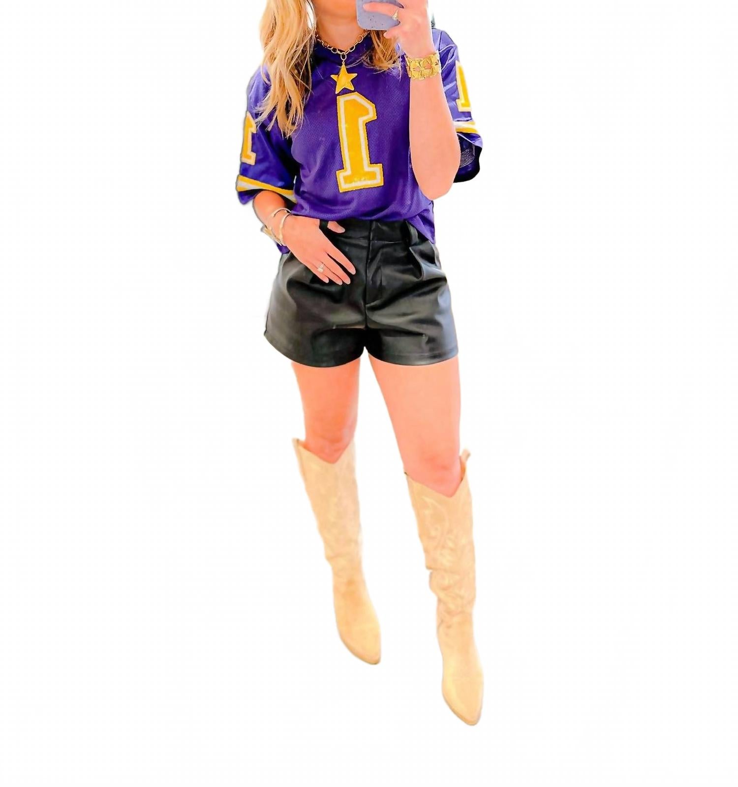 

Трикотажный топ Lsu Sequin Jersey, фиолетовый Belle Cher, фиолетовый