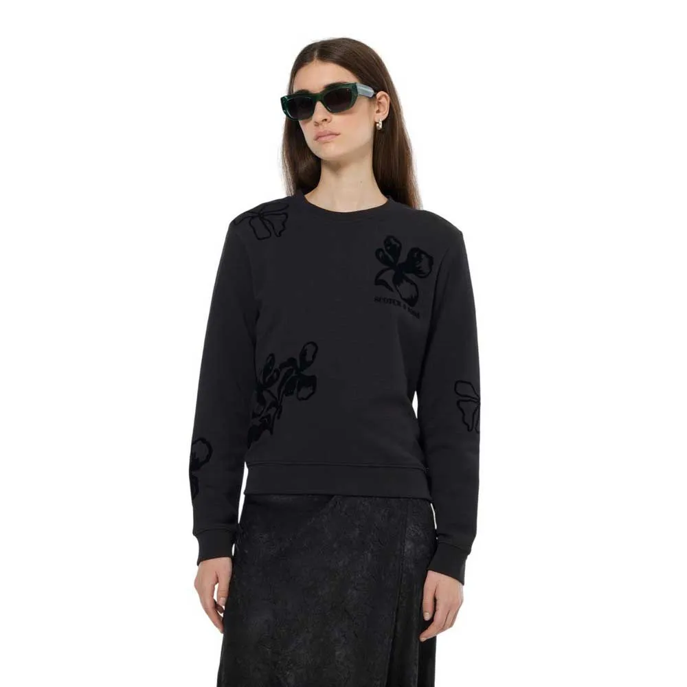 

Толстовка Scotch & Soda Flock Artwork Regular Fit, черный