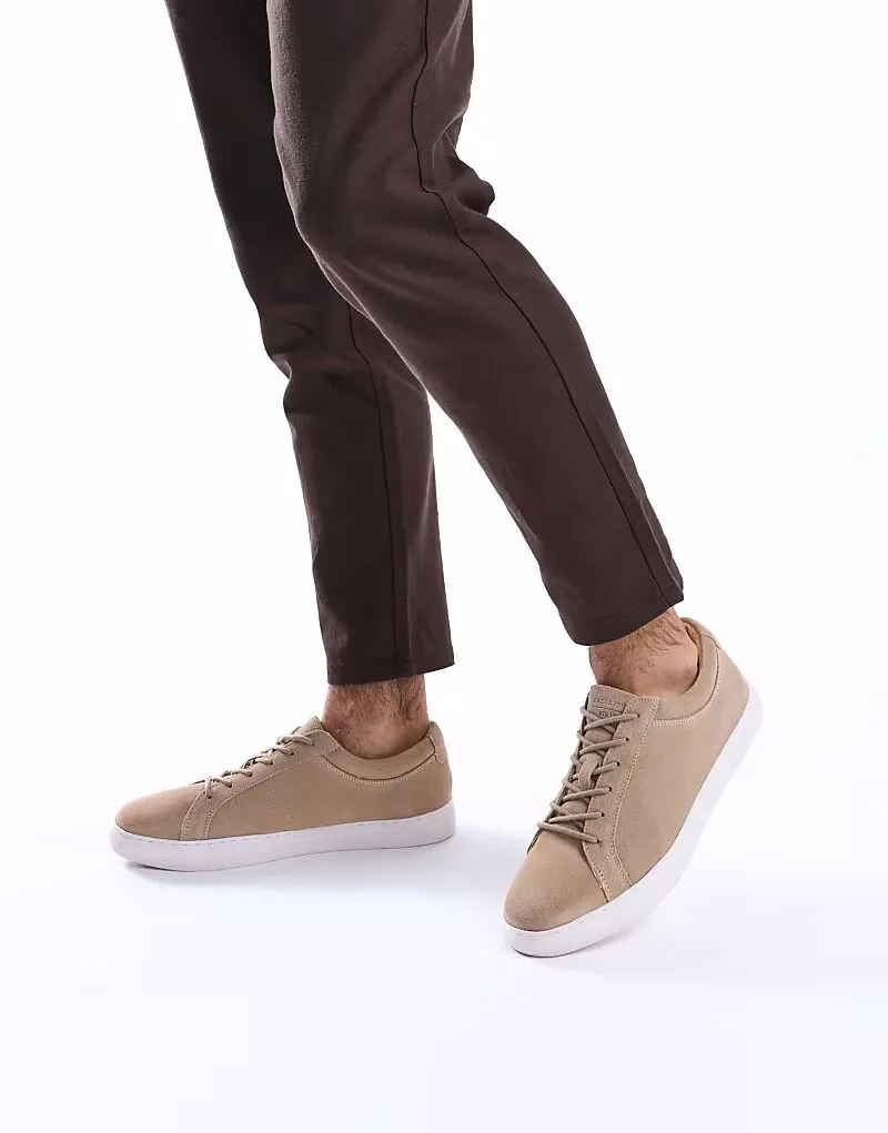Замшевые кроссовки Jack & Jones Galaxy цвета тауп — фото 4