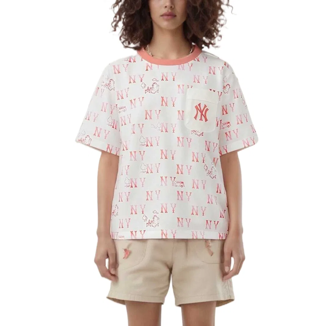Футболка с круглым вырезом Moderate MLB KIDS, Coral — фото 3