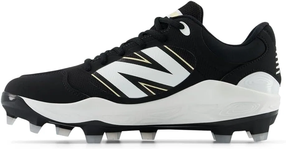 Мужские бейсбольные кроссовки New Balance Fresh Foam 3000 V6 для прогулок по лужайке, Black White