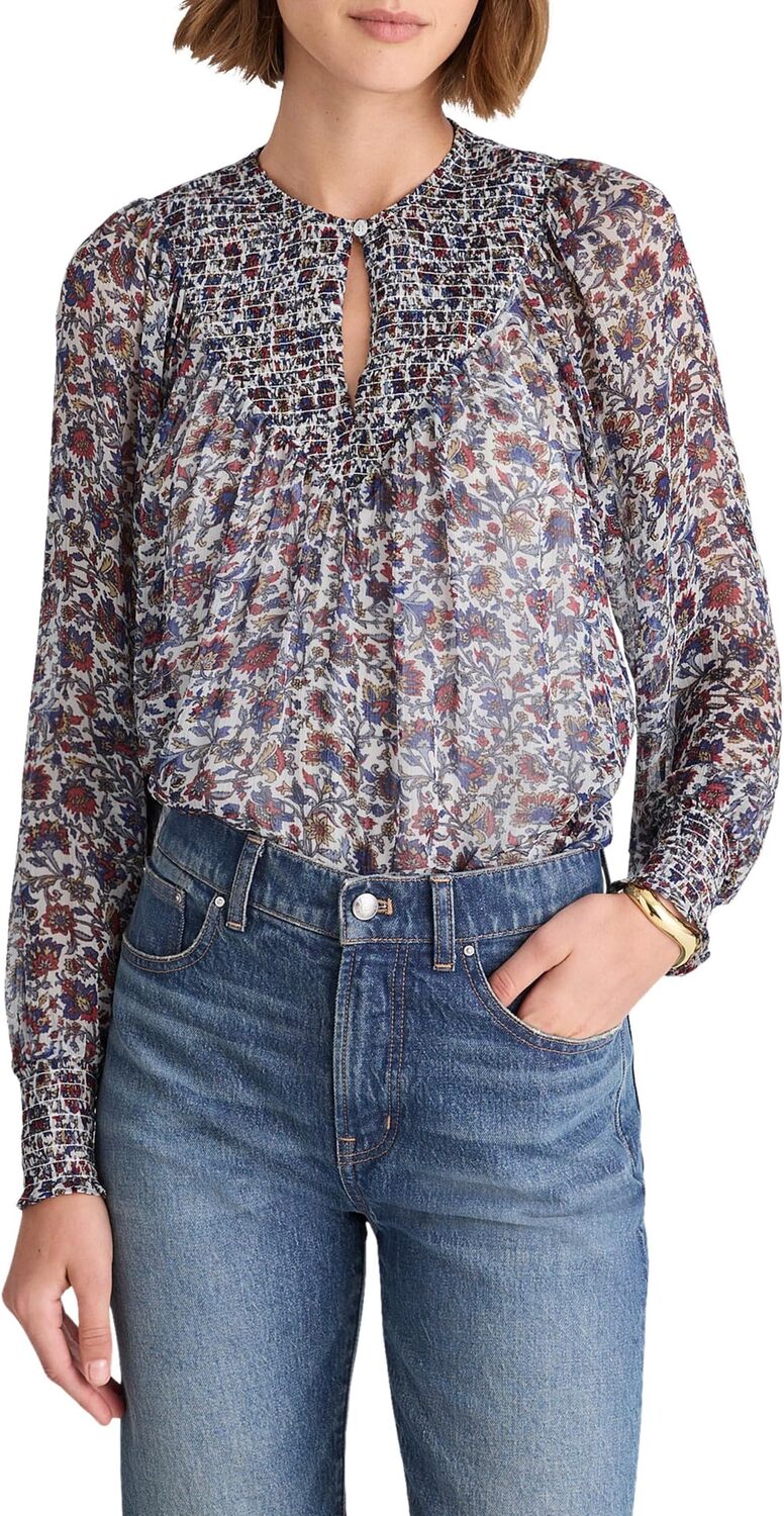 

Топ Madewell Karlie Top - Crinkle Viscose, цвет Cherry Red