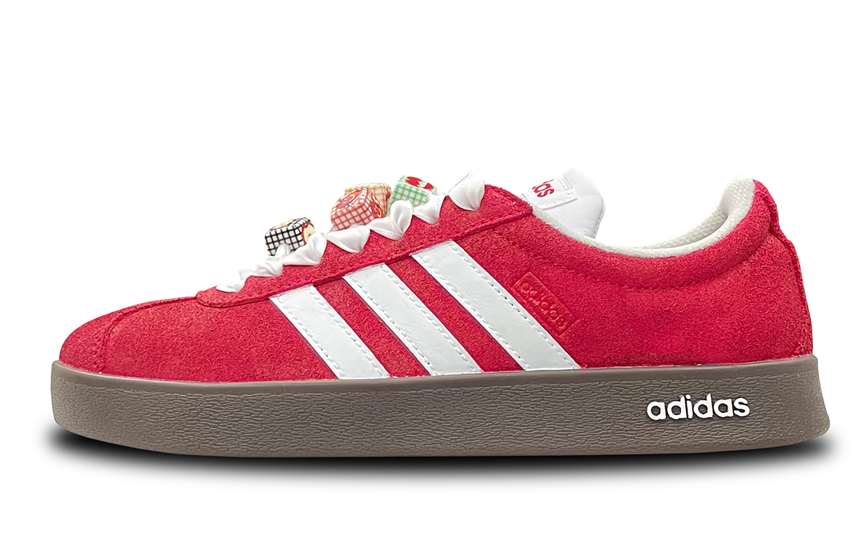 

Adidas Neo VL Court Lifestyle устойчивые к истиранию противоскользящие низкие скейтбордские кроссовки унисекс красные, цвет Red
