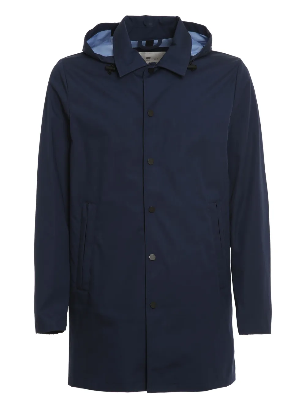 

Куртка с капюшоном и кнопками WOOLRICH, синий