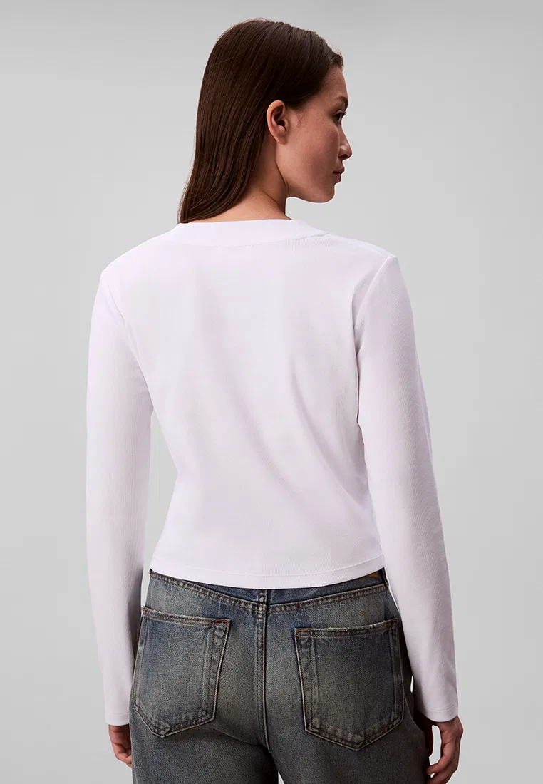 Футболка, Monogram, Calvin Klein Jeans, белый — фото 2