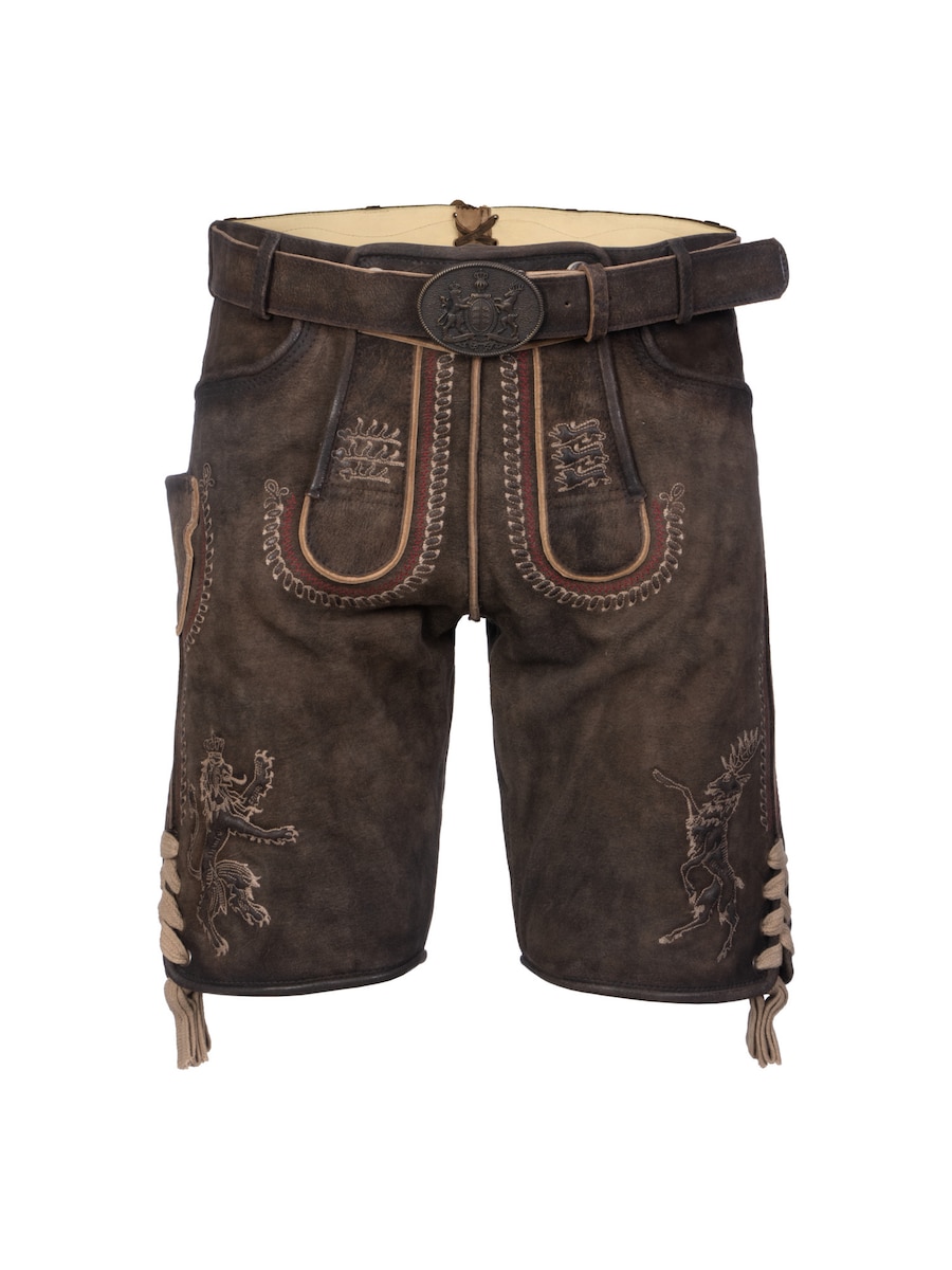 

Обычные традиционные брюки Krüger Buam Furchtlos und Treu 3, темно-коричневый