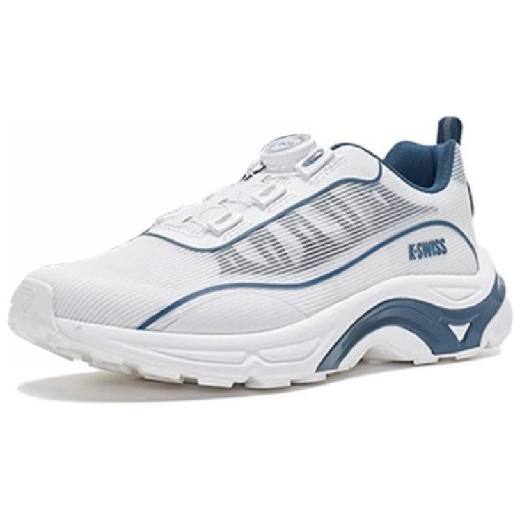 

K·SWISS KSWISS нескользящие устойчивые к истиранию низкие кроссовки унисекс White Blue