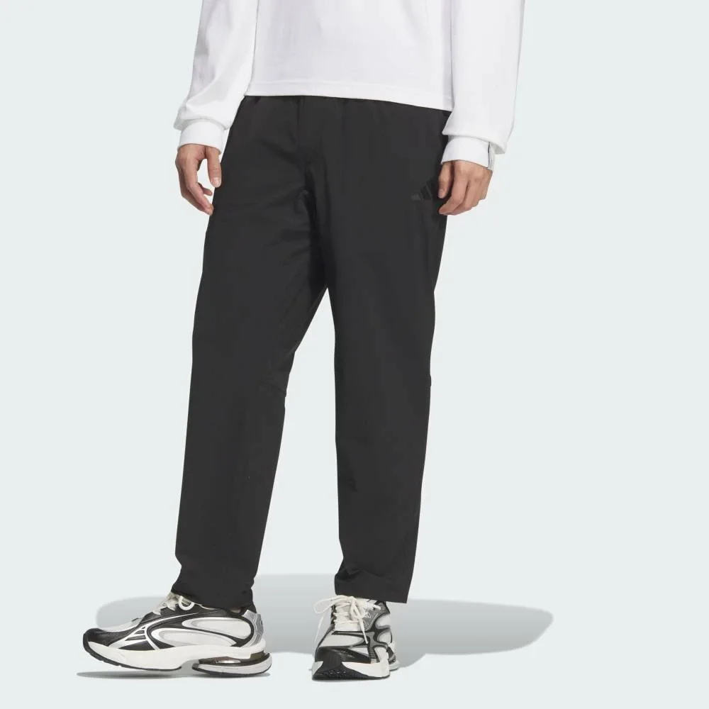 Спортивные брюки Essentials Plus Regular Fit Stretch Woven Ankle-Length Jogger Pants Adidas, black