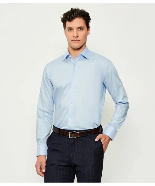 

Рубашка h-hank-kent-c1-214 Slim fit Boss, синий