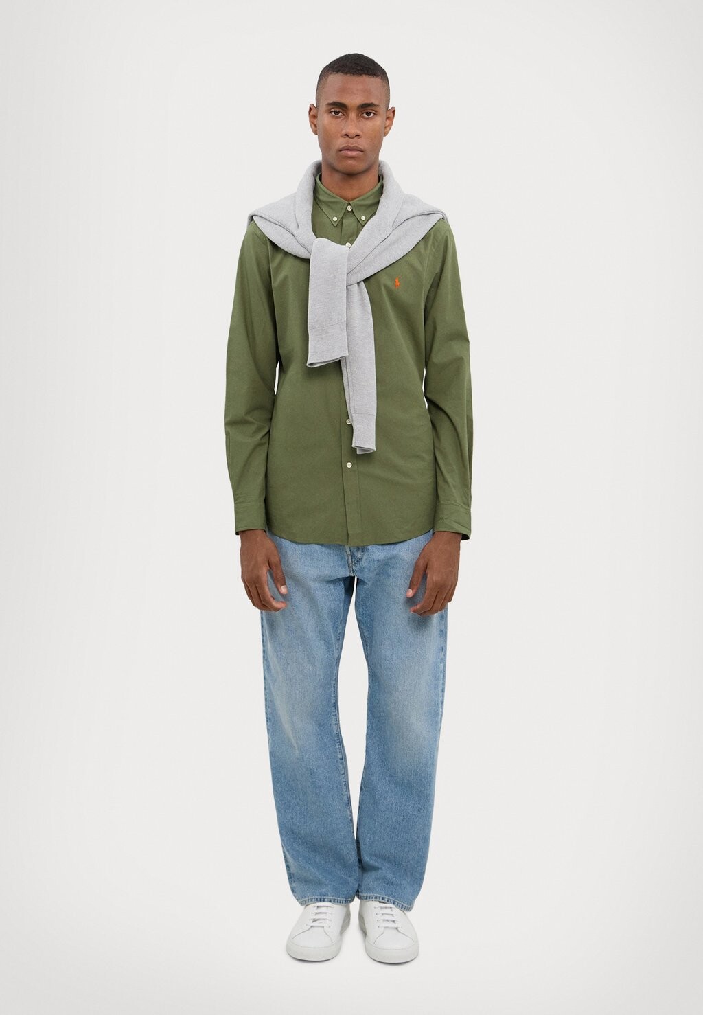 

Рубашка LONG SLEEVE Ralph Lauren, оливковый