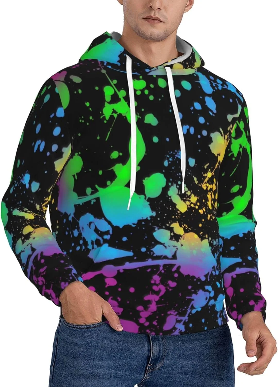 

Толстовка с капюшоном Glow In Dark Splatter Neon SDERDZSE