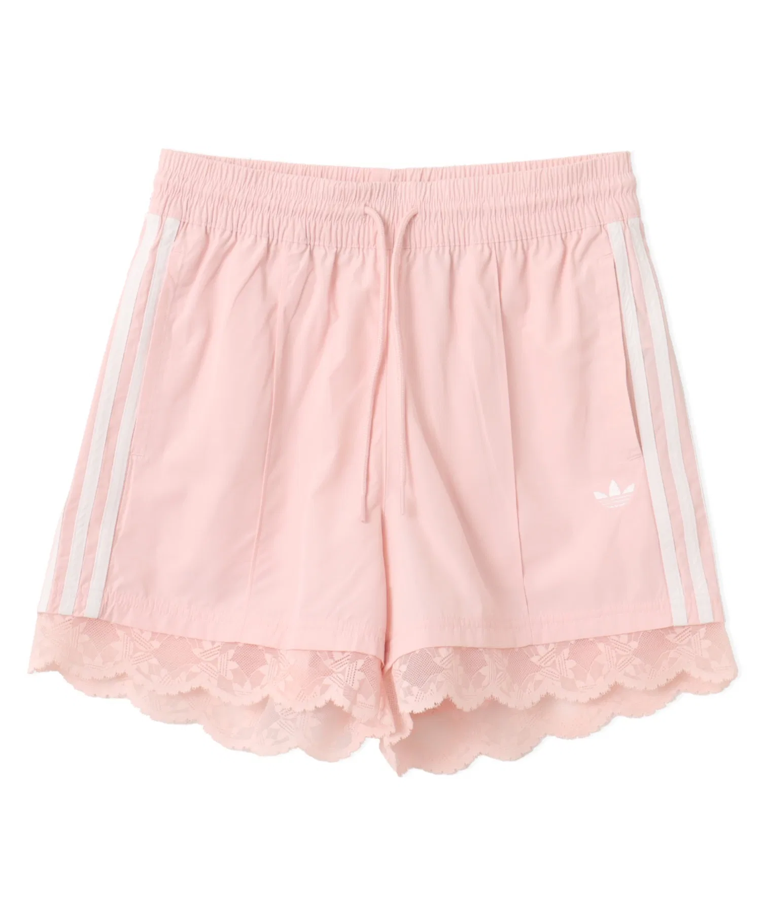 Женские шорты Adidas LACE TRIM 3 STRIPE SHORT — фото 4