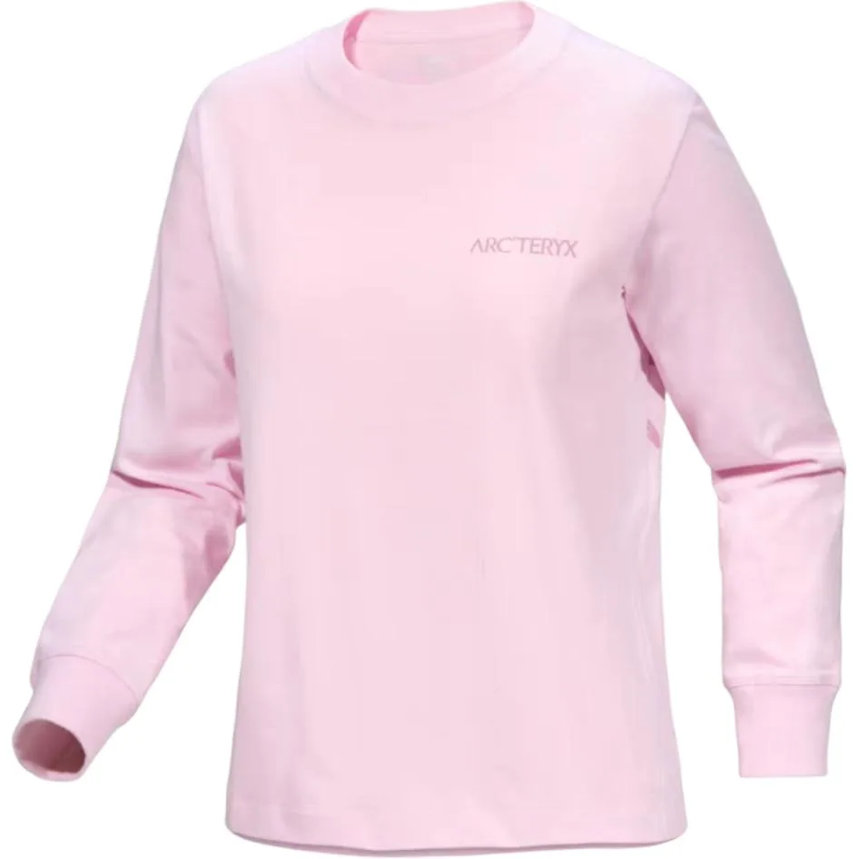 Топ с длинным рукавом и принтом птицы Kragg Arcteryx, Blush Cloud Pink/Deep Blush Cloud Pink/Pink Glow/Dark Pink Glow