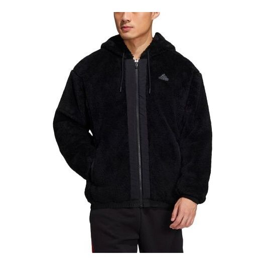 

Куртка adidas Stay Warm lamb's wool Hooded Jacket Black, черный