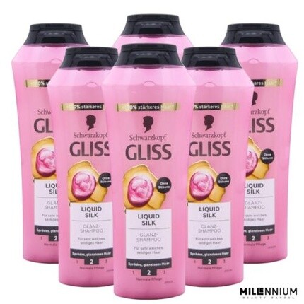 

Schwarzkopf Liquid Silk Shine Shampoo для очень мягких шелковистых волос Gliss