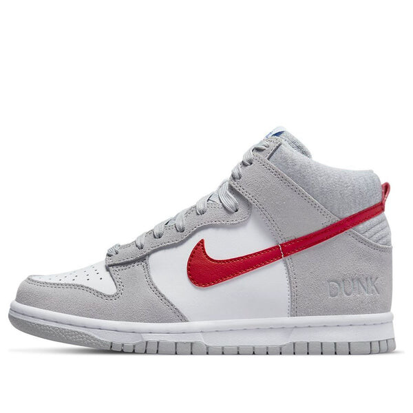 

Кроссовки dunk high se 'athletic club - light smoke grey gym red' Nike, серый
