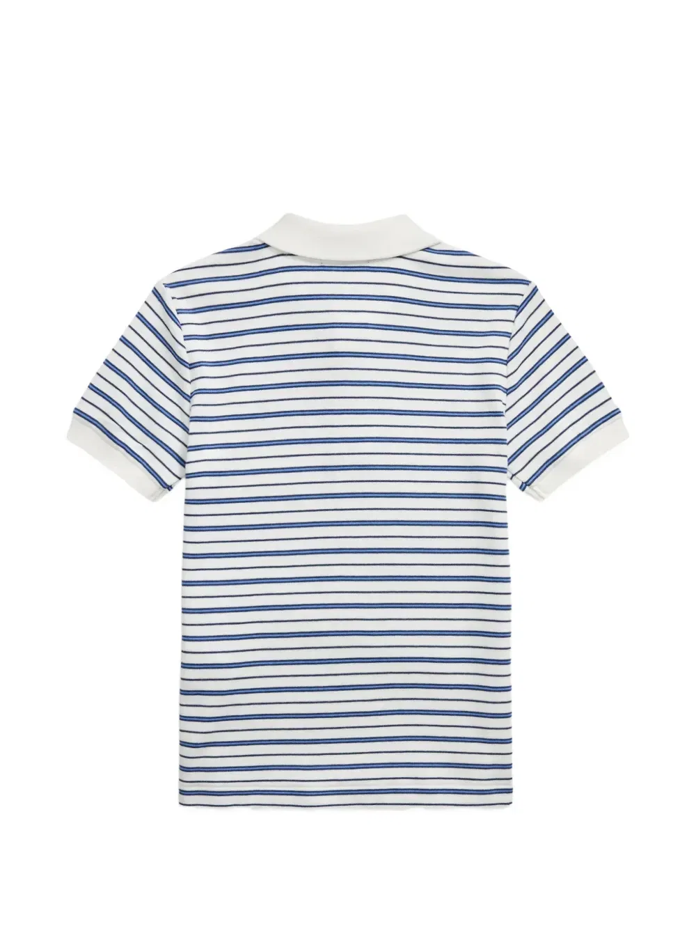 Полосатая рубашка поло Polo Ralph Lauren Kids, белый — фото 2
