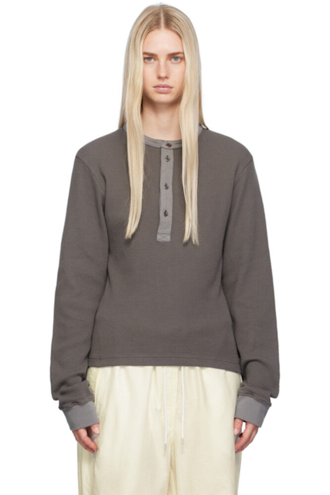 

Серый приталенный хенли Acne Studios