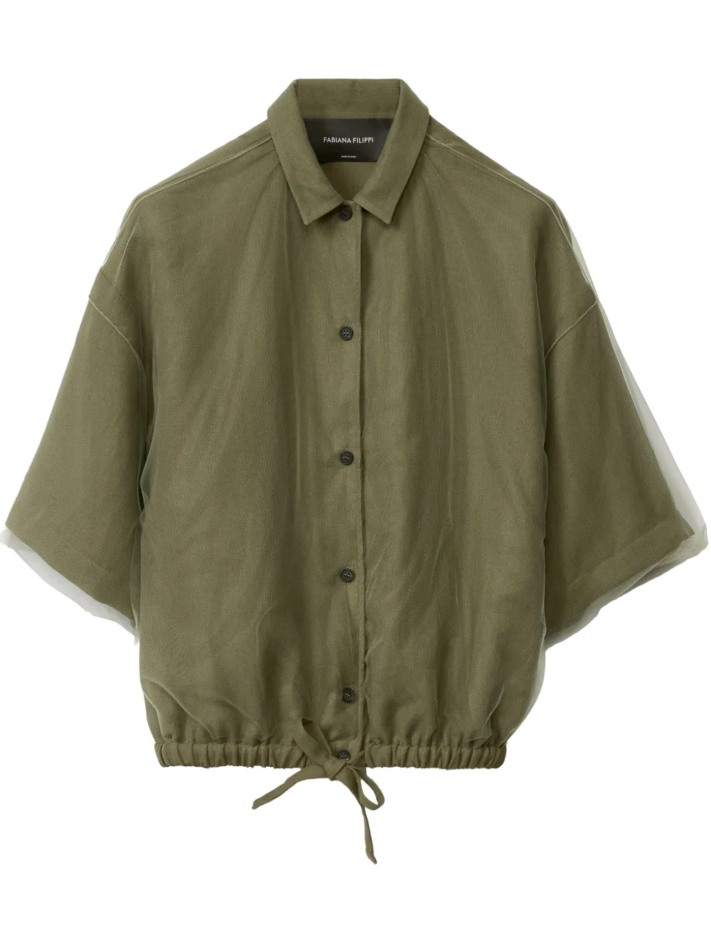 

Рубашка с сетчатым слоем Fabiana Filippi, зеленый