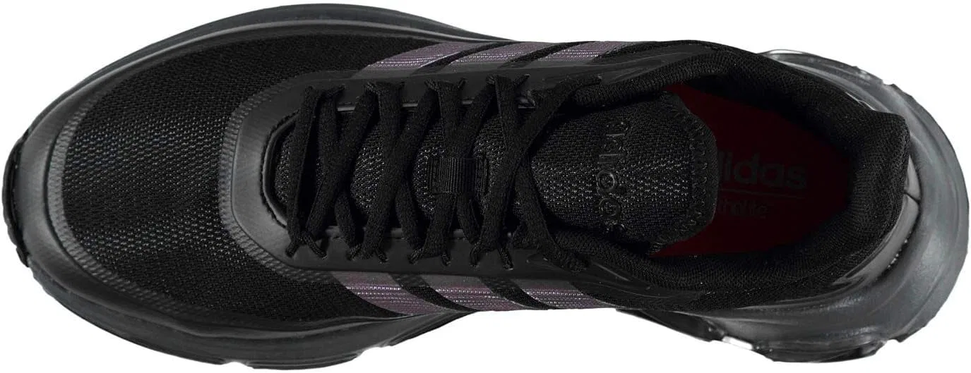 Мужские беговые кроссовки Adidas Quadcube, Black Core Black Core Black Signal Coral — фото 4