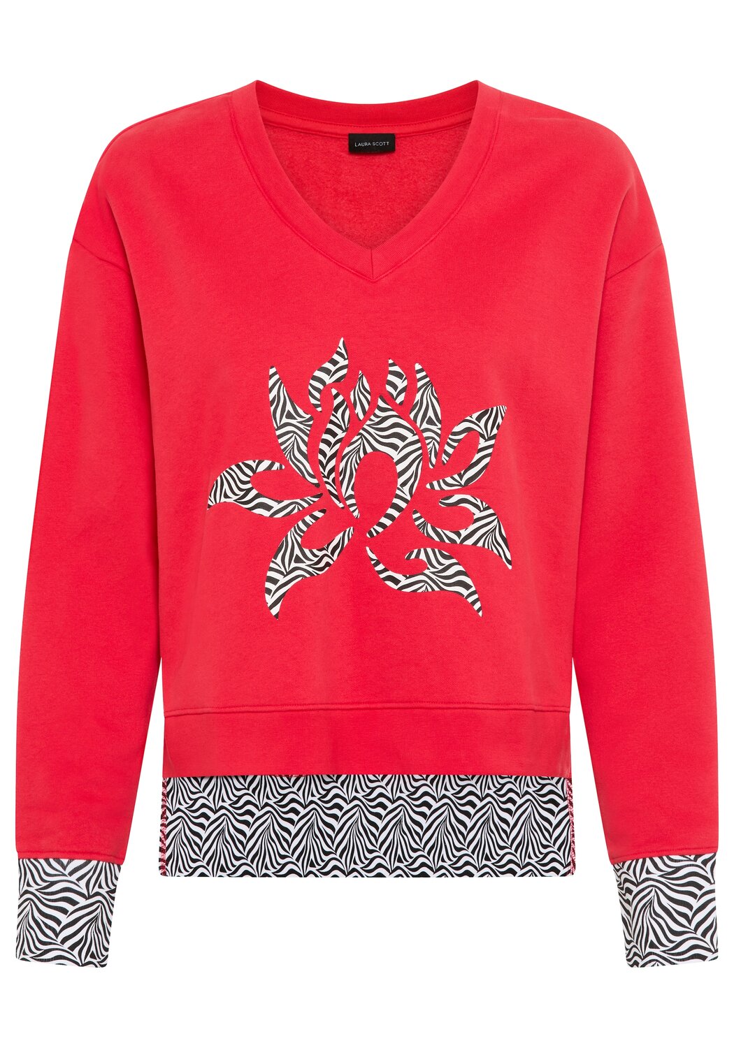 

LAURA SCOTT Свитшот в красном цвете
