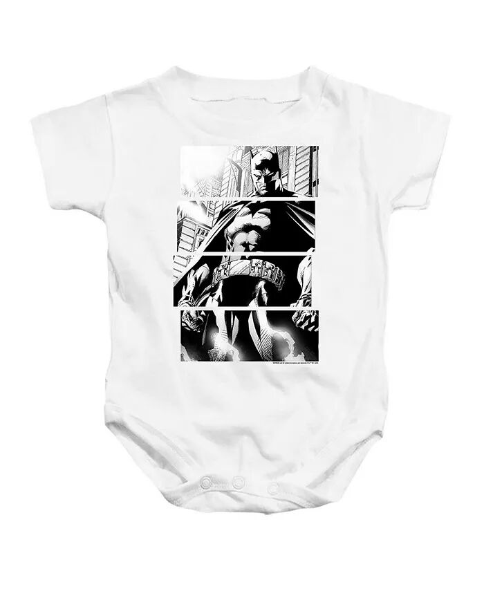 

Комбинезон для девочек Baby-Girls Panels Snapsuit Batman, белый