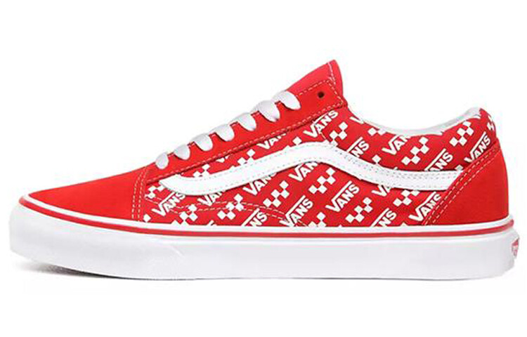 

Кроссовки Old Skool Vans 'Logo Repeat - Racing Red'