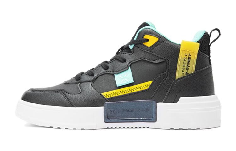 

Детские кроссовки для скейтбординга GS High-top Black Xtep, черный