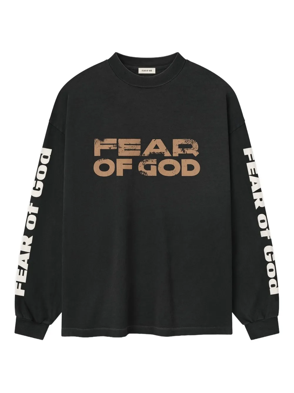 

Футболка с длинными рукавами и принтом Fear Of God, черный