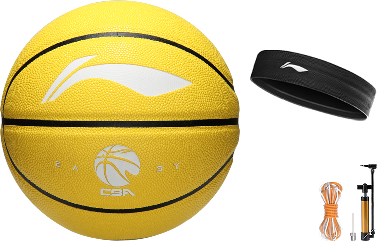 

LINING Коллекция CBA баскетбольный мяч PU желтый белый размер 7 тренировочный соревновательный